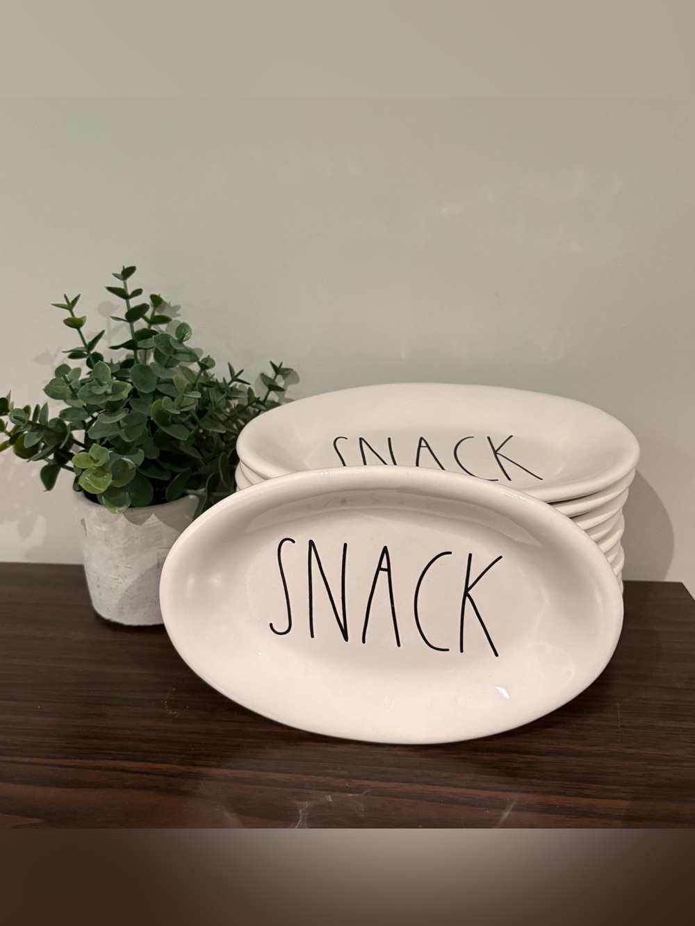 SET OF 12 RAE DUNN SNACK OVALS